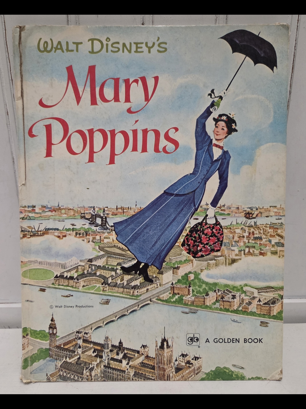 Walt Disney Mary Poppins Kids Book - VINTAGE- Hardback